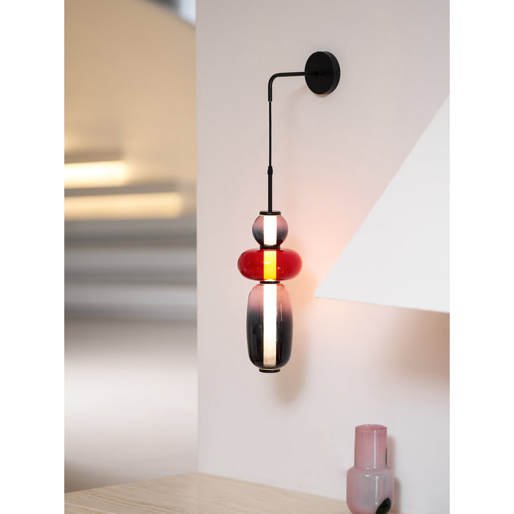 Lampa Ścienna z Kandyzowanego Szkła