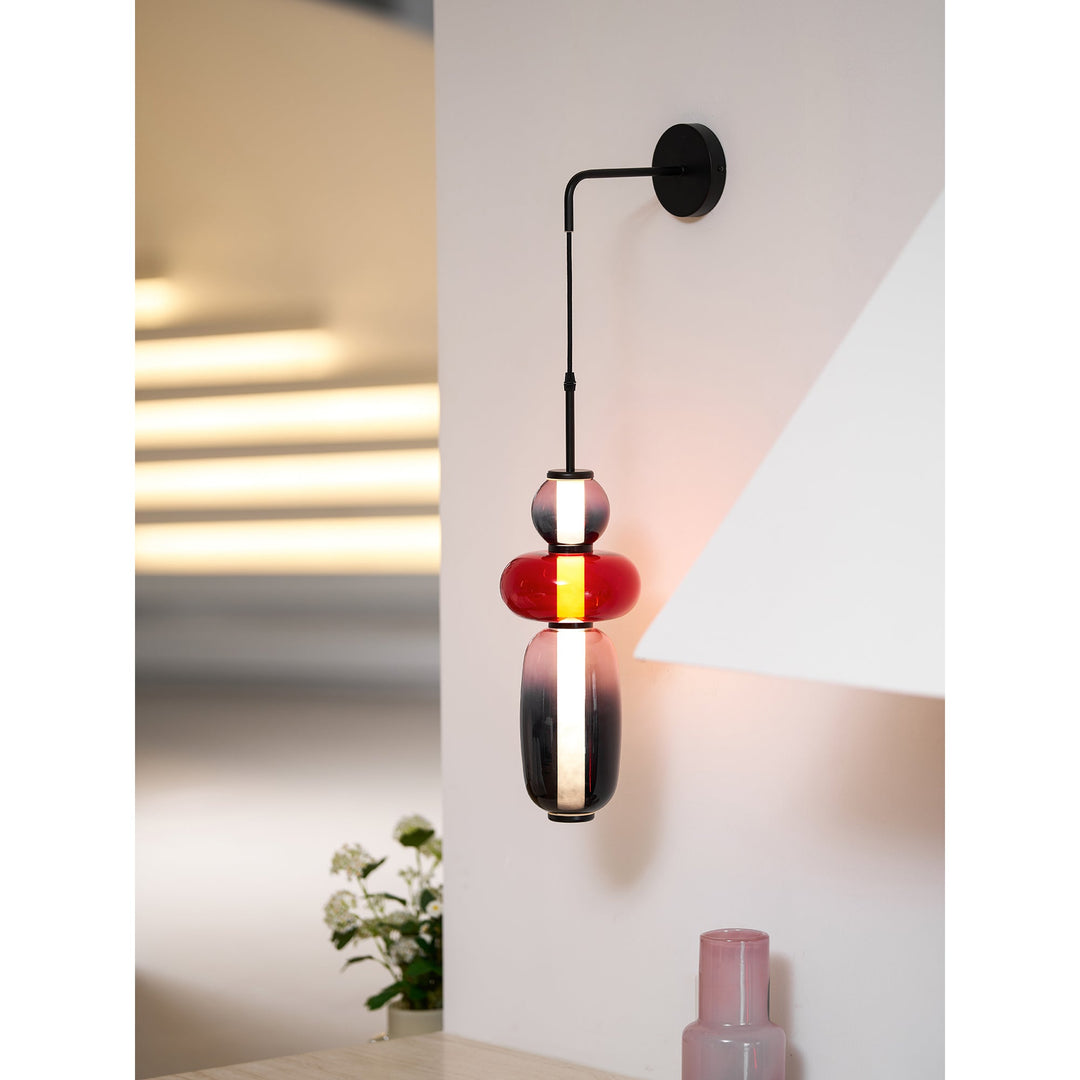 Lampa Ścienna z Kandyzowanego Szkła