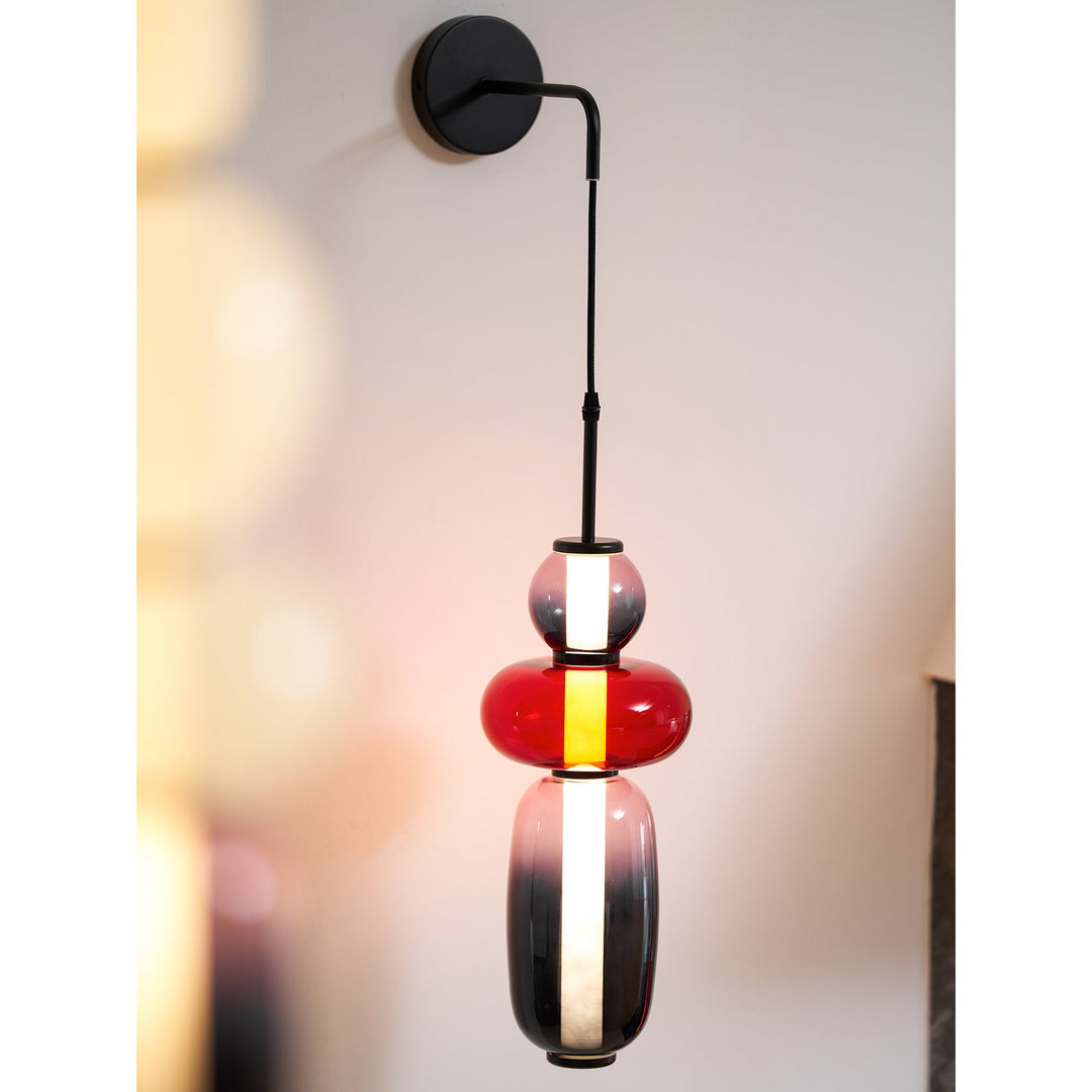 Lampa Ścienna z Kandyzowanego Szkła