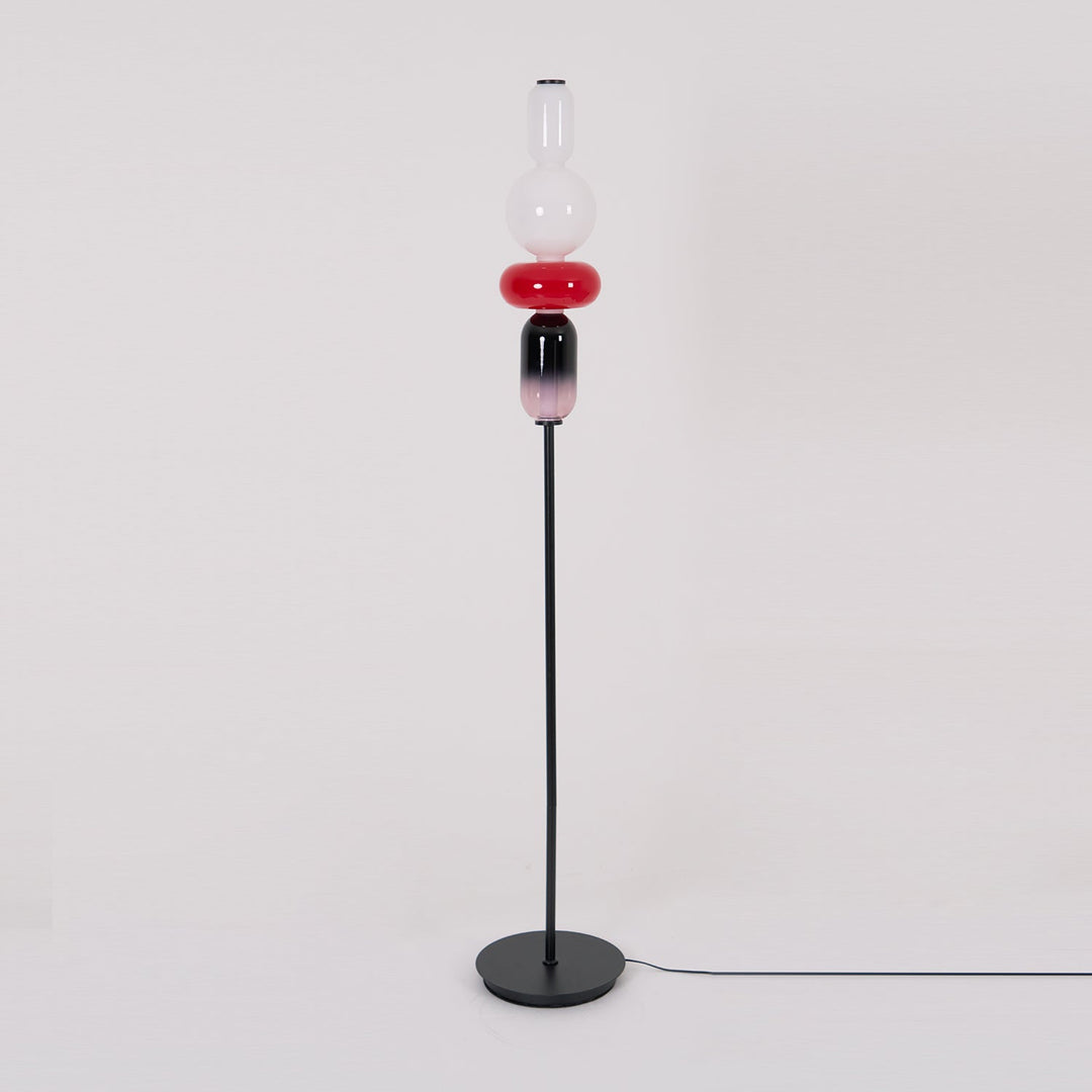 Lampa podłogowa z cukrowego szkła