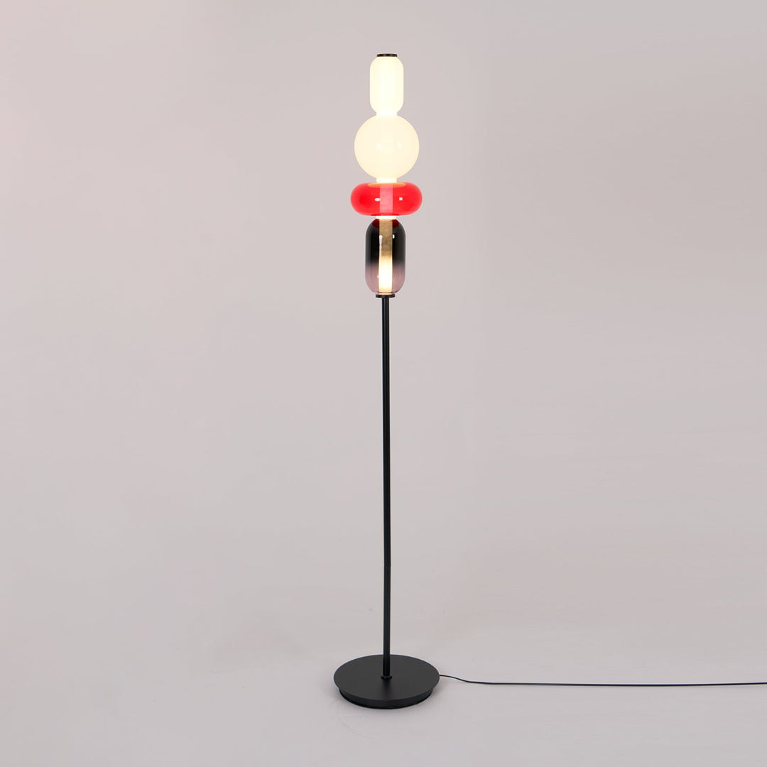 Lampa podłogowa z cukrowego szkła