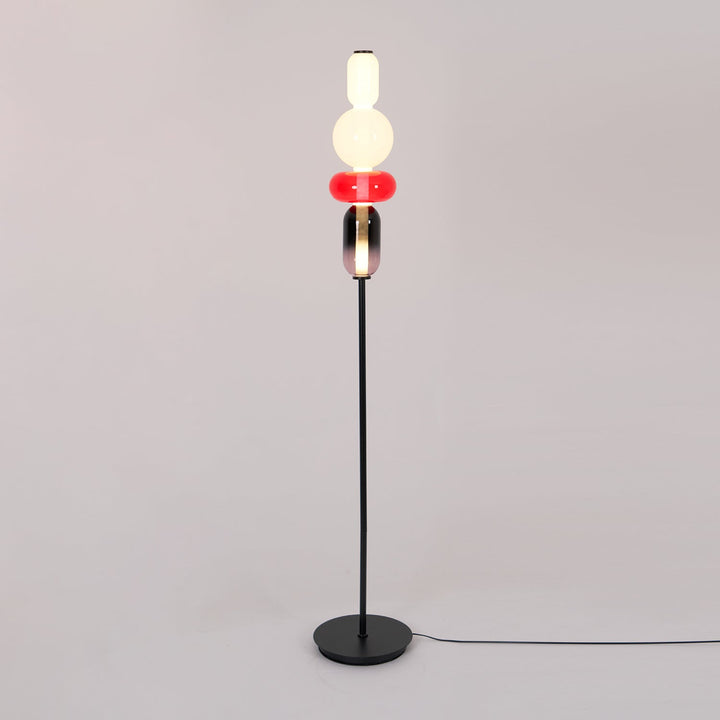 Lampa podłogowa z cukrowego szkła