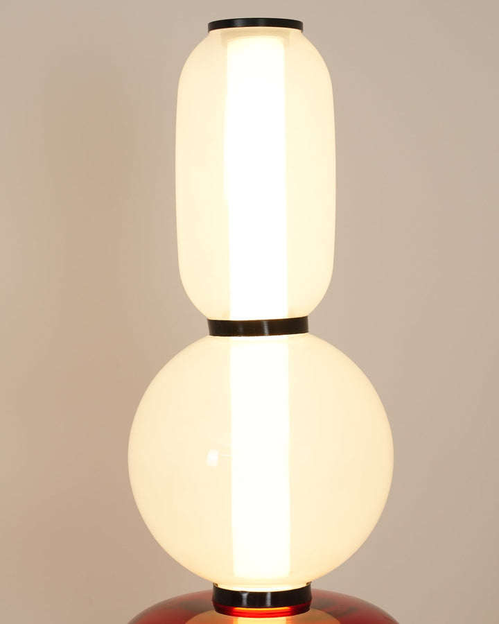 Lampa podłogowa z cukrowego szkła