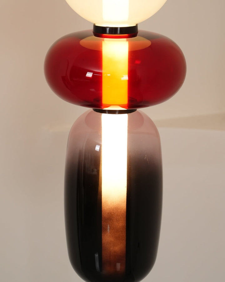 Lampa podłogowa z cukrowego szkła