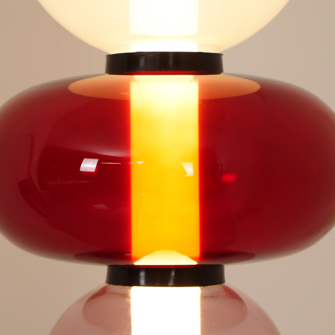 Lampa podłogowa z cukrowego szkła