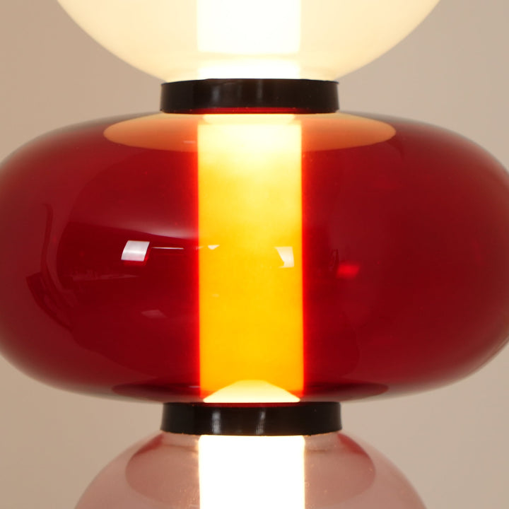 Lampa podłogowa z cukrowego szkła
