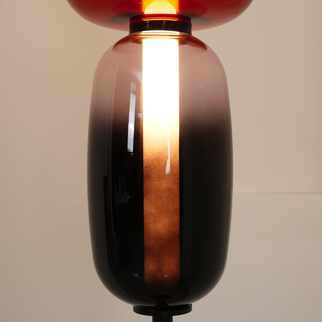 Lampa podłogowa z cukrowego szkła