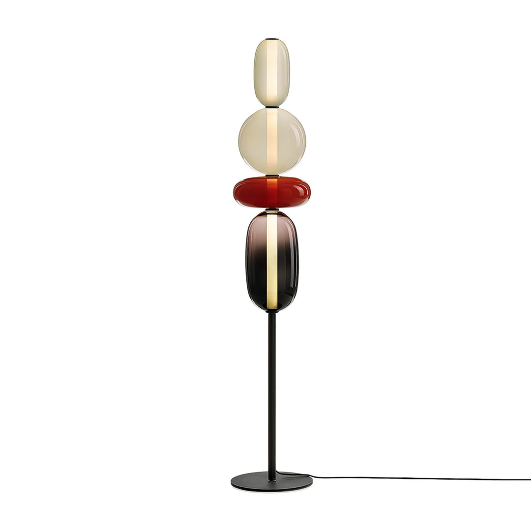Lampa podłogowa z cukrowego szkła