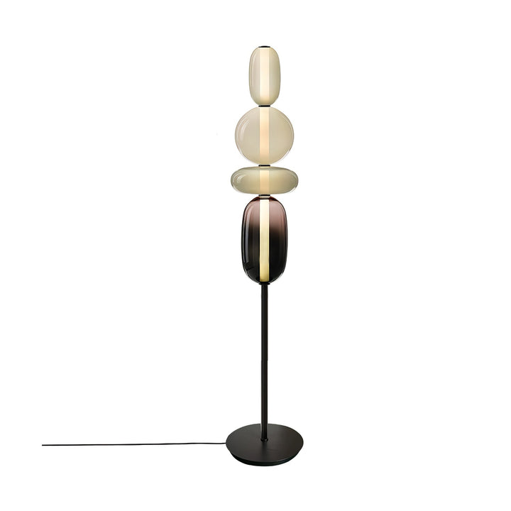 Lampa podłogowa z cukrowego szkła