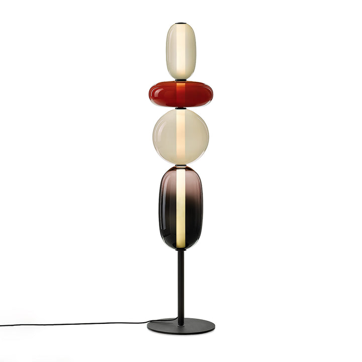 Lampa podłogowa z cukrowego szkła