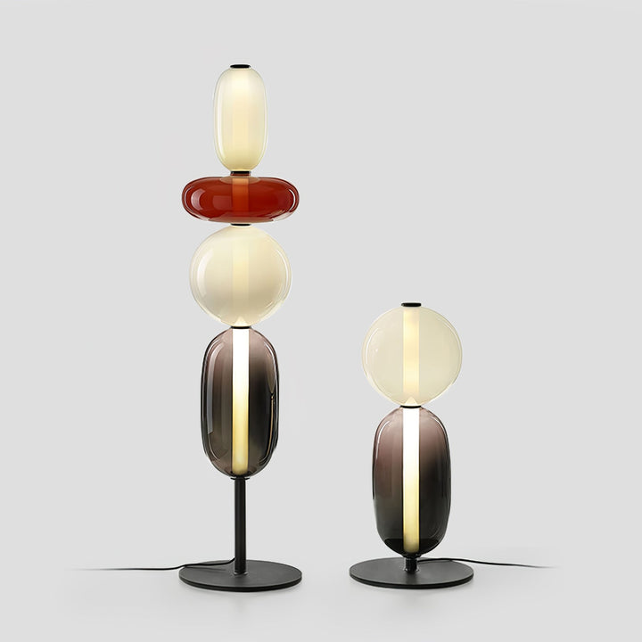 Lampa podłogowa z cukrowego szkła