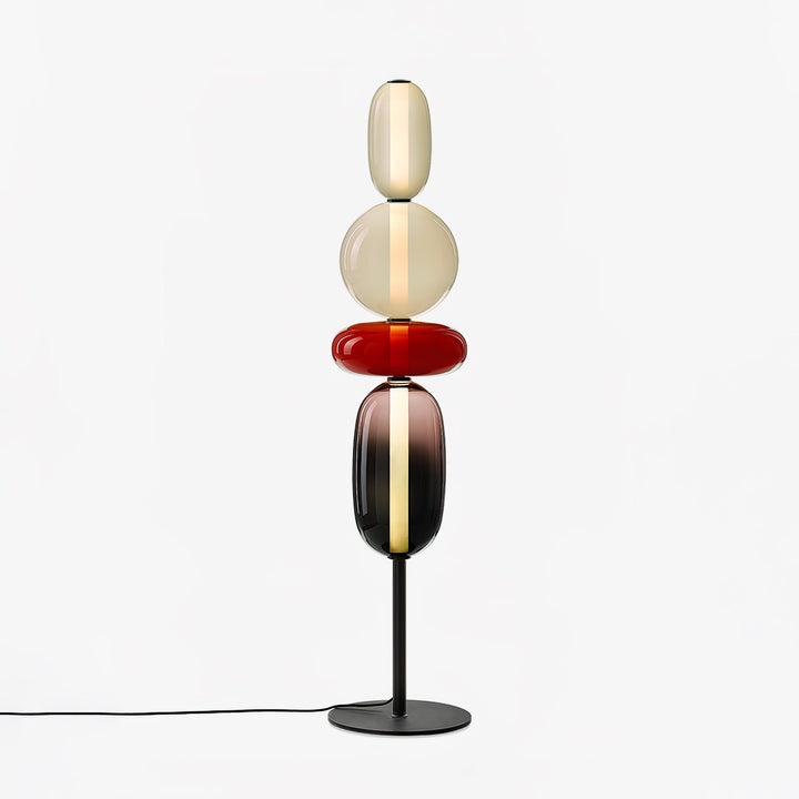 Lampa podłogowa z cukrowego szkła