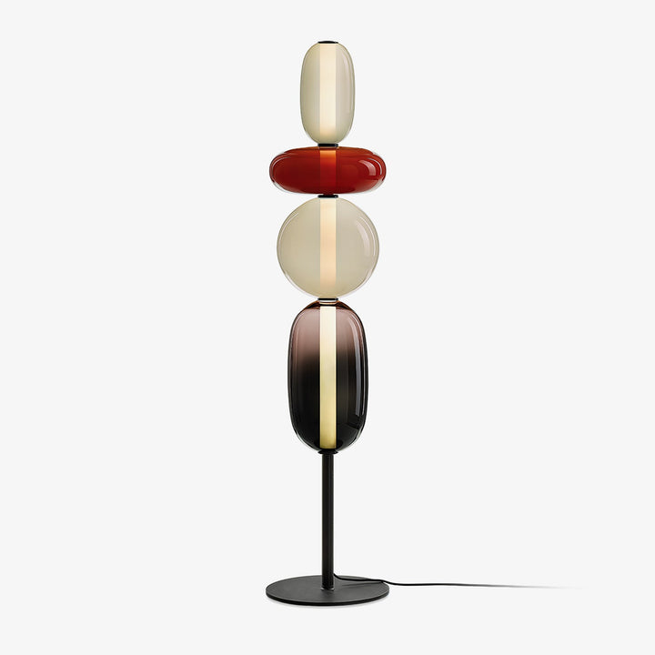 Lampa podłogowa z cukrowego szkła
