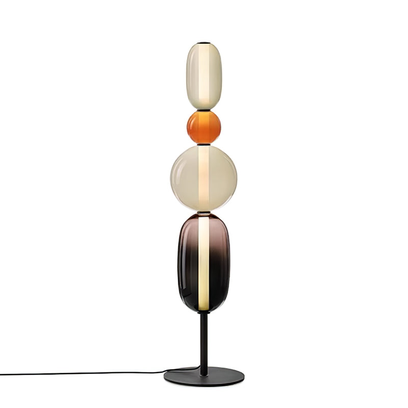 Lampa podłogowa z cukrowego szkła