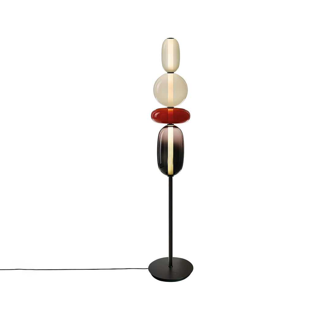 Lampa podłogowa z cukrowego szkła
