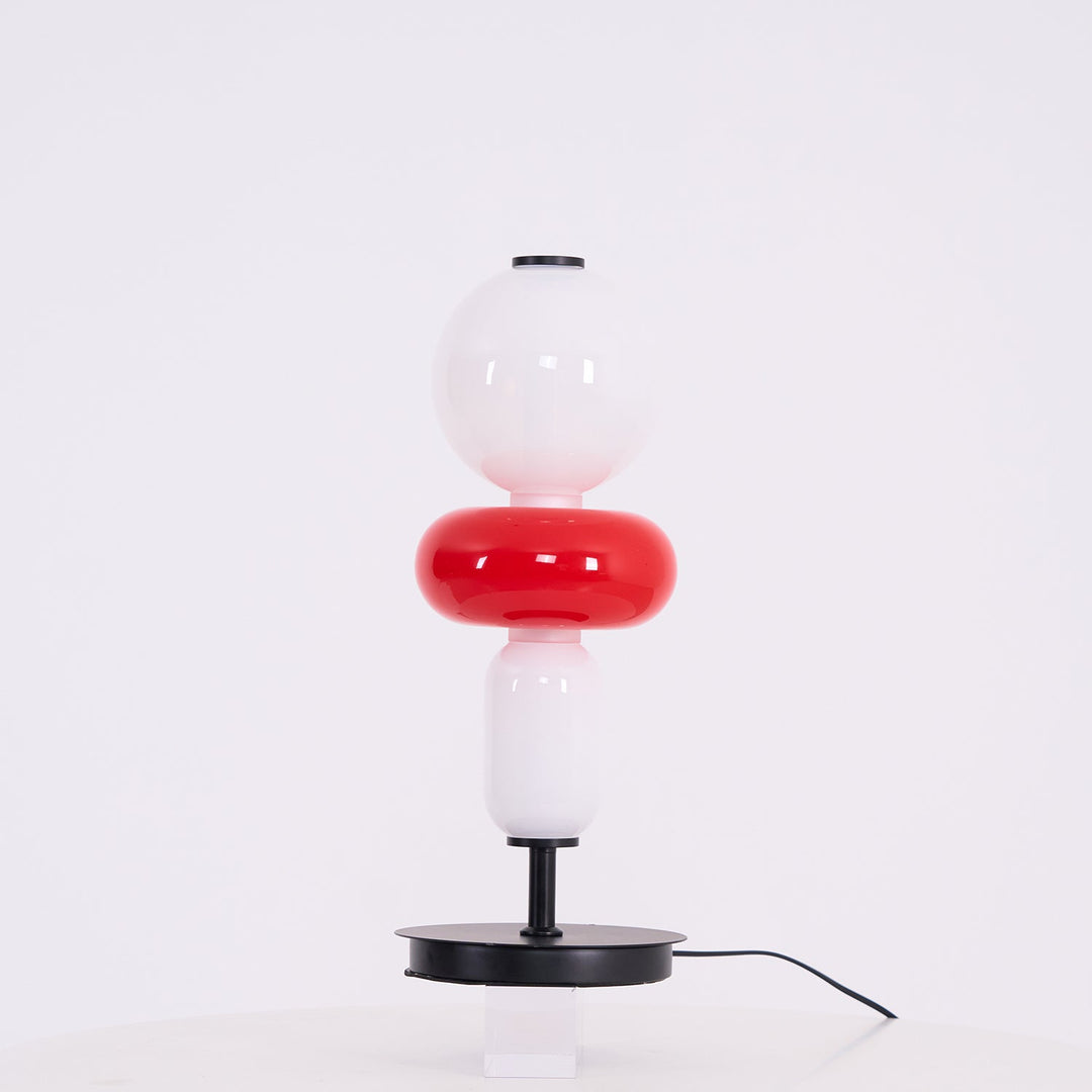 Lampa Stołowa Szklana Kandyzowana