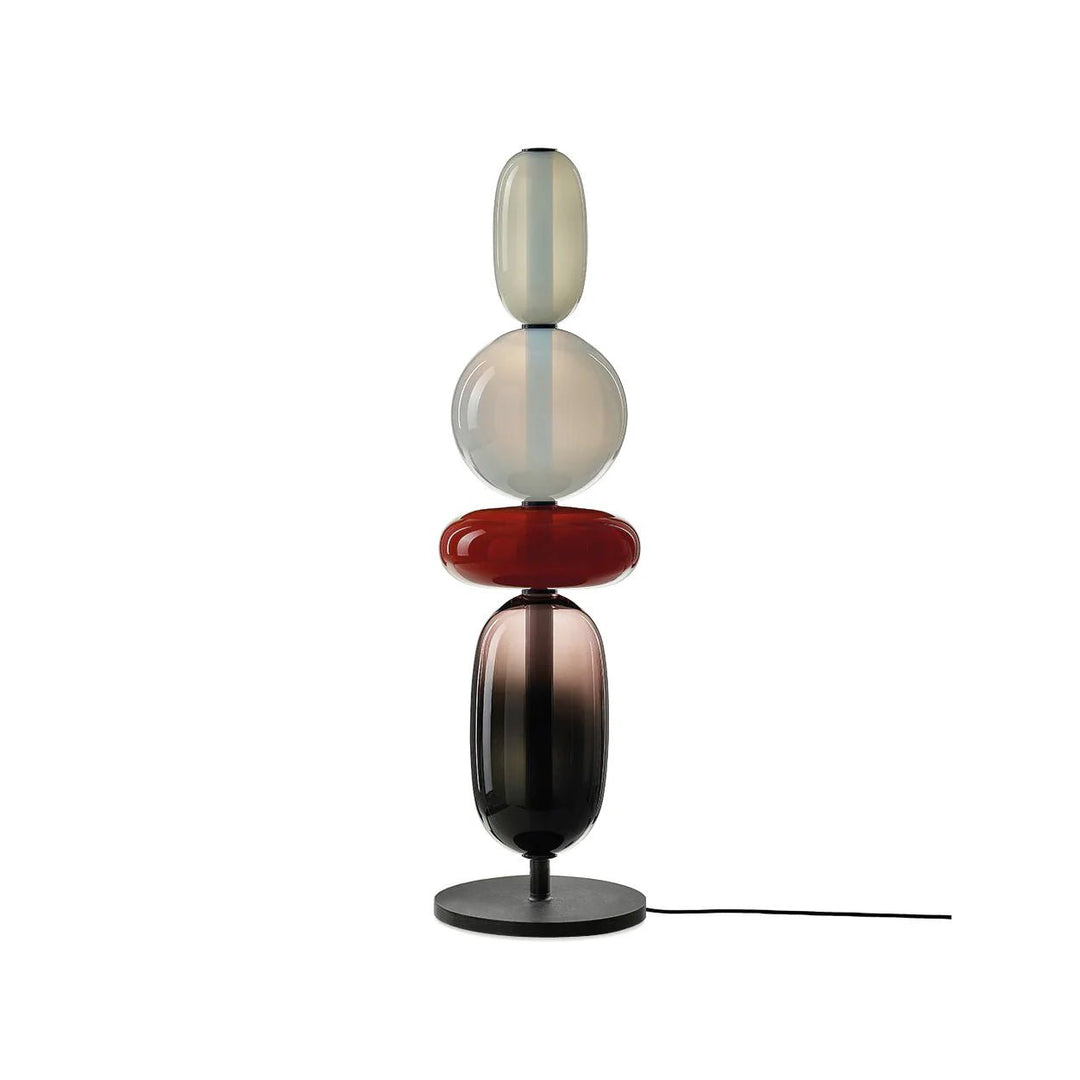 Lampa Stołowa Szklana Kandyzowana