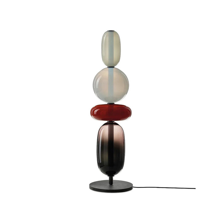 Lampa Stołowa Szklana Kandyzowana