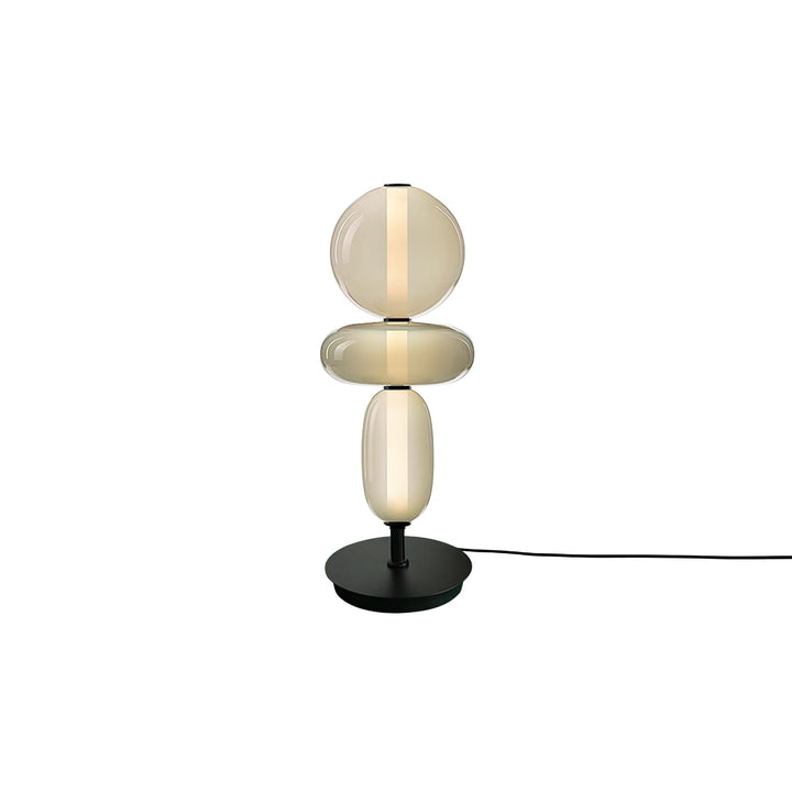 Lampa Stołowa Szklana Kandyzowana