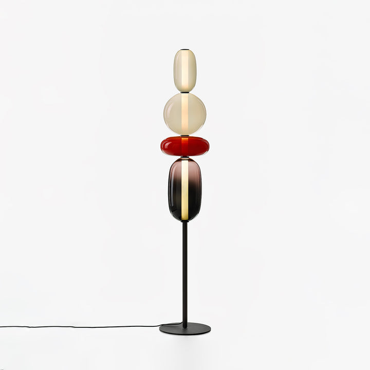 Lampa podłogowa z cukrowego szkła