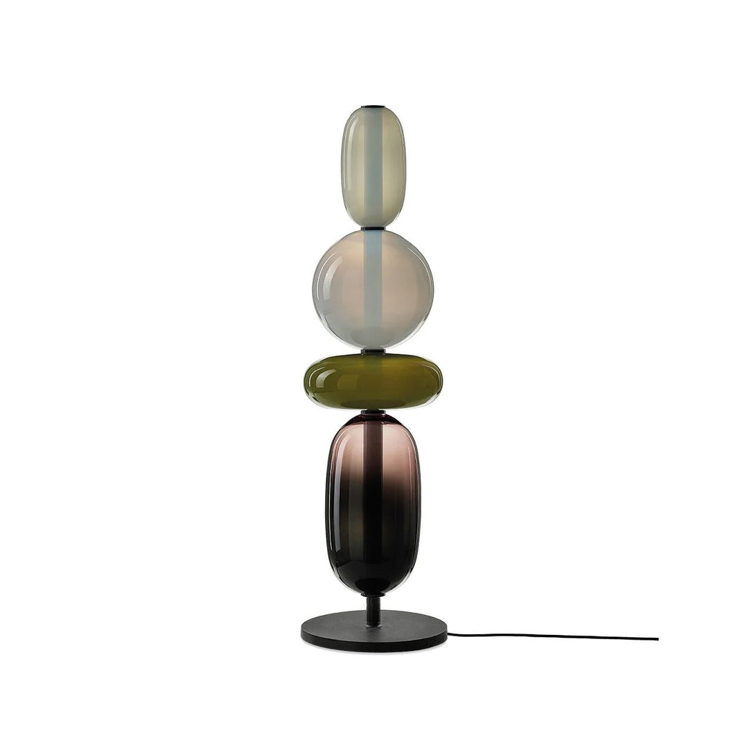 Lampa Stołowa Szklana Kandyzowana