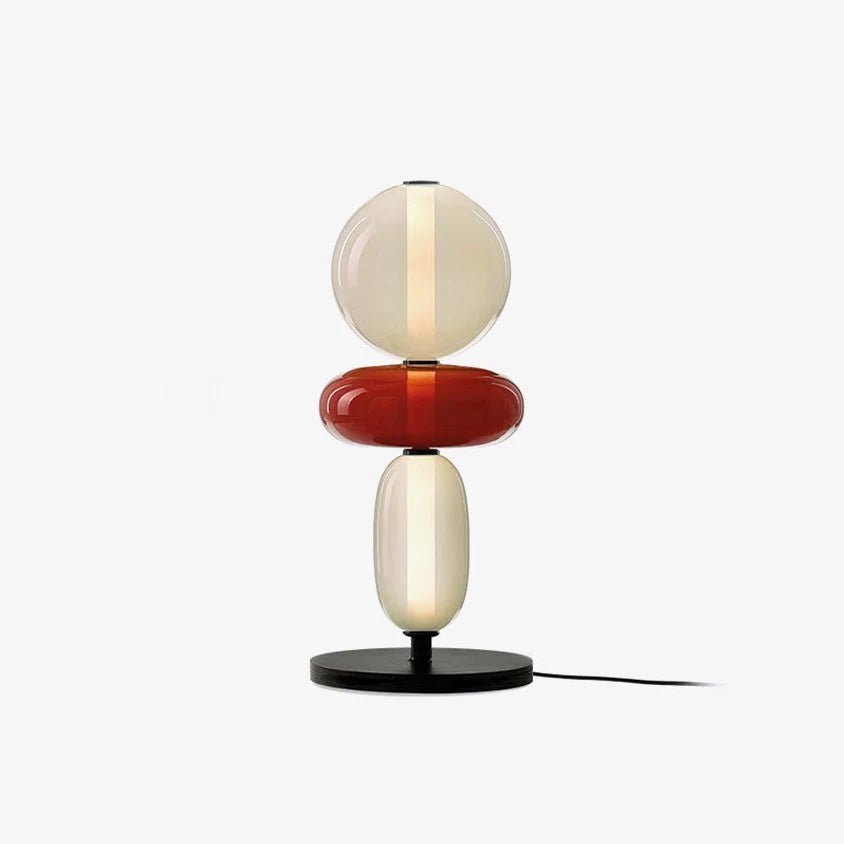 Lampa Stołowa Szklana Kandyzowana