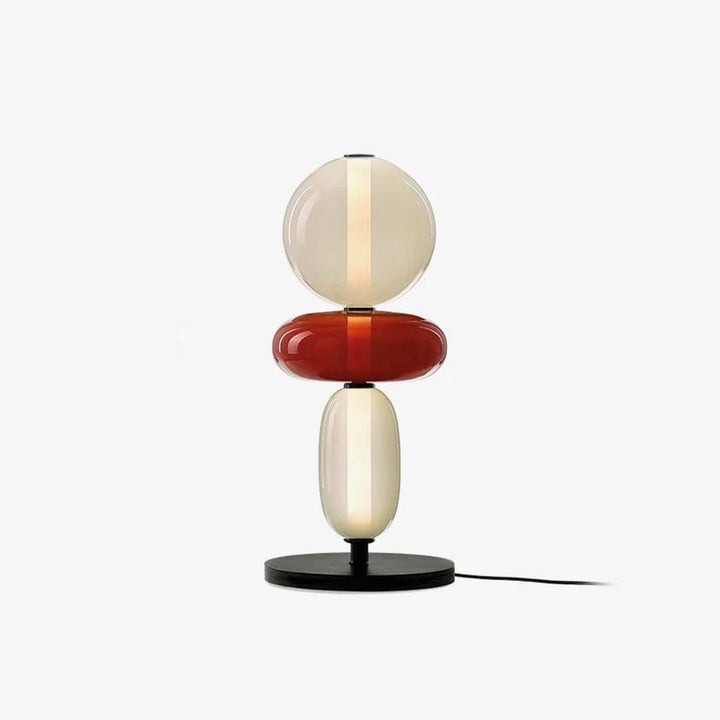Lampa Stołowa Szklana Kandyzowana