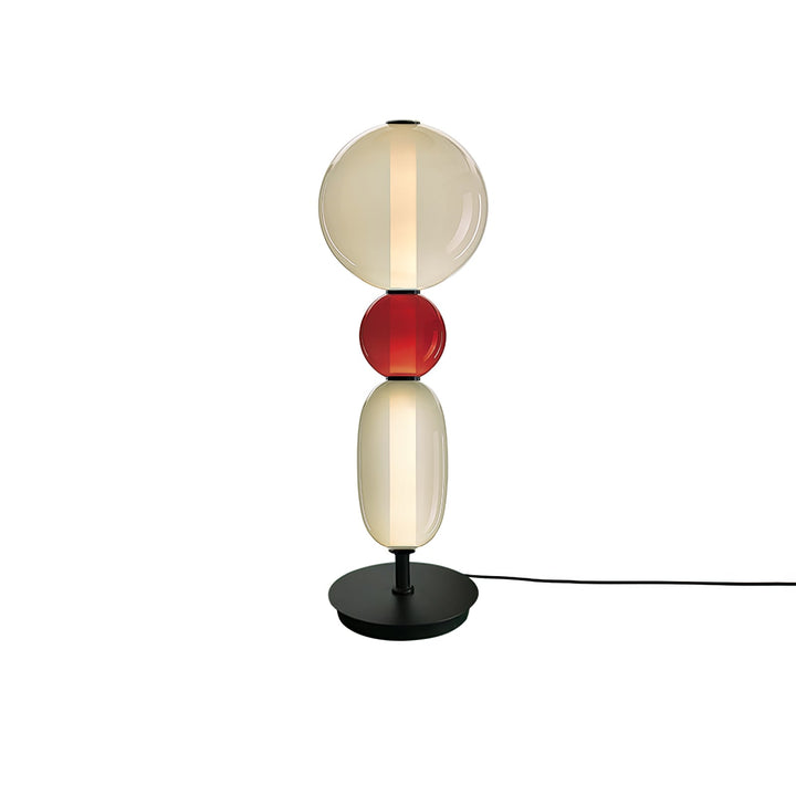 Lampa Stołowa Szklana Kandyzowana