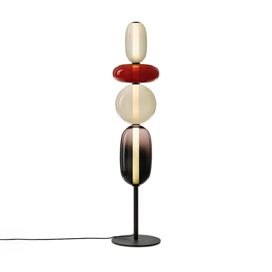 Lampa podłogowa z cukrowego szkła