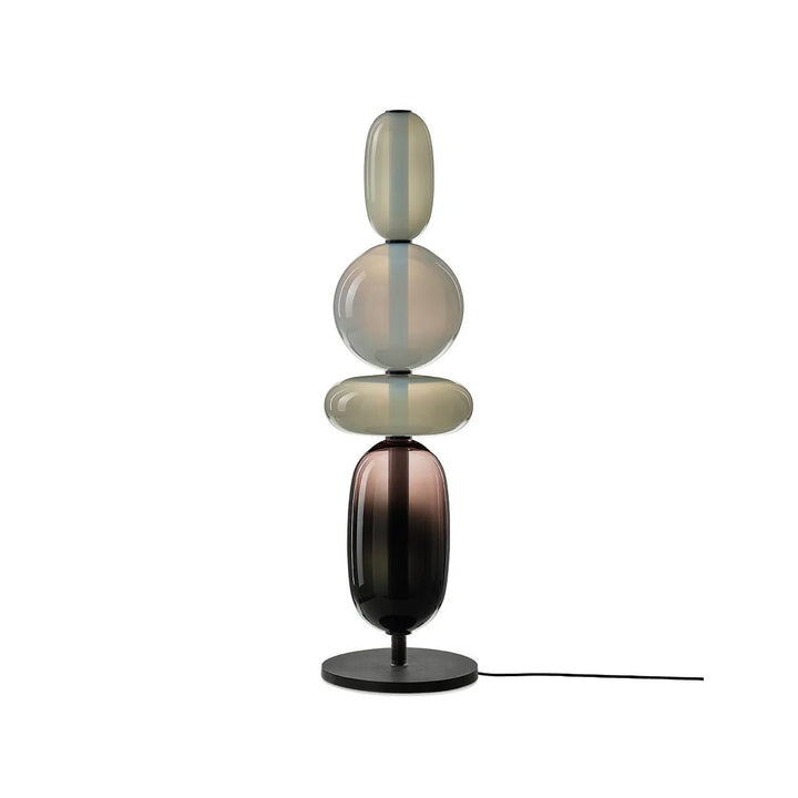 Lampa Stołowa Szklana Kandyzowana