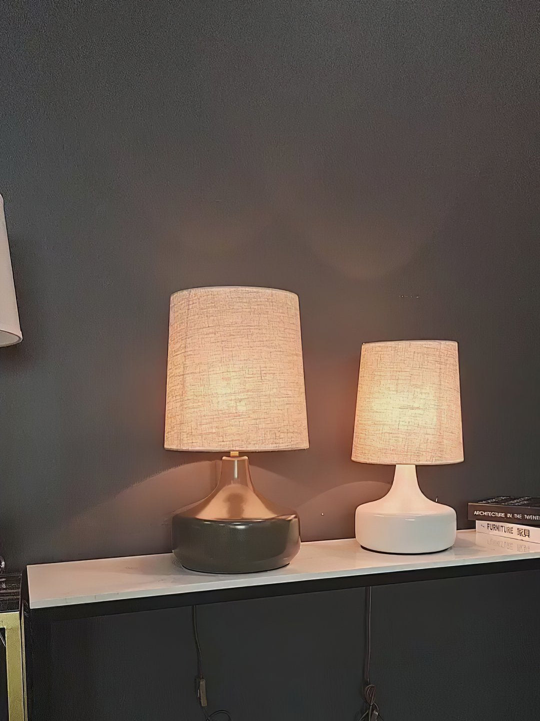 Lampa stołowa ceramiczna Caroline