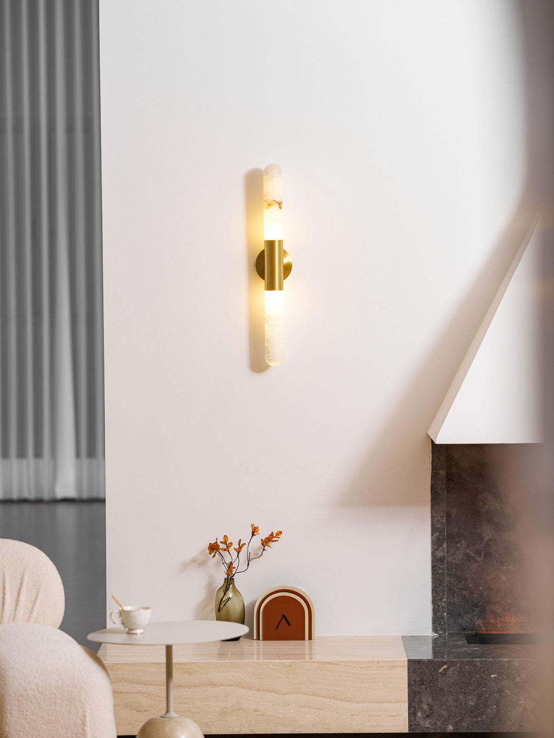 Lampa Ścienna Cavoya Alabaster