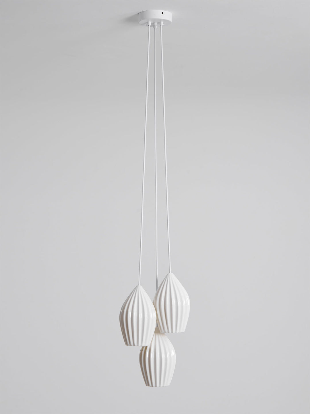 Ceramiczna Lampa Wisząca z Żebrowaniem