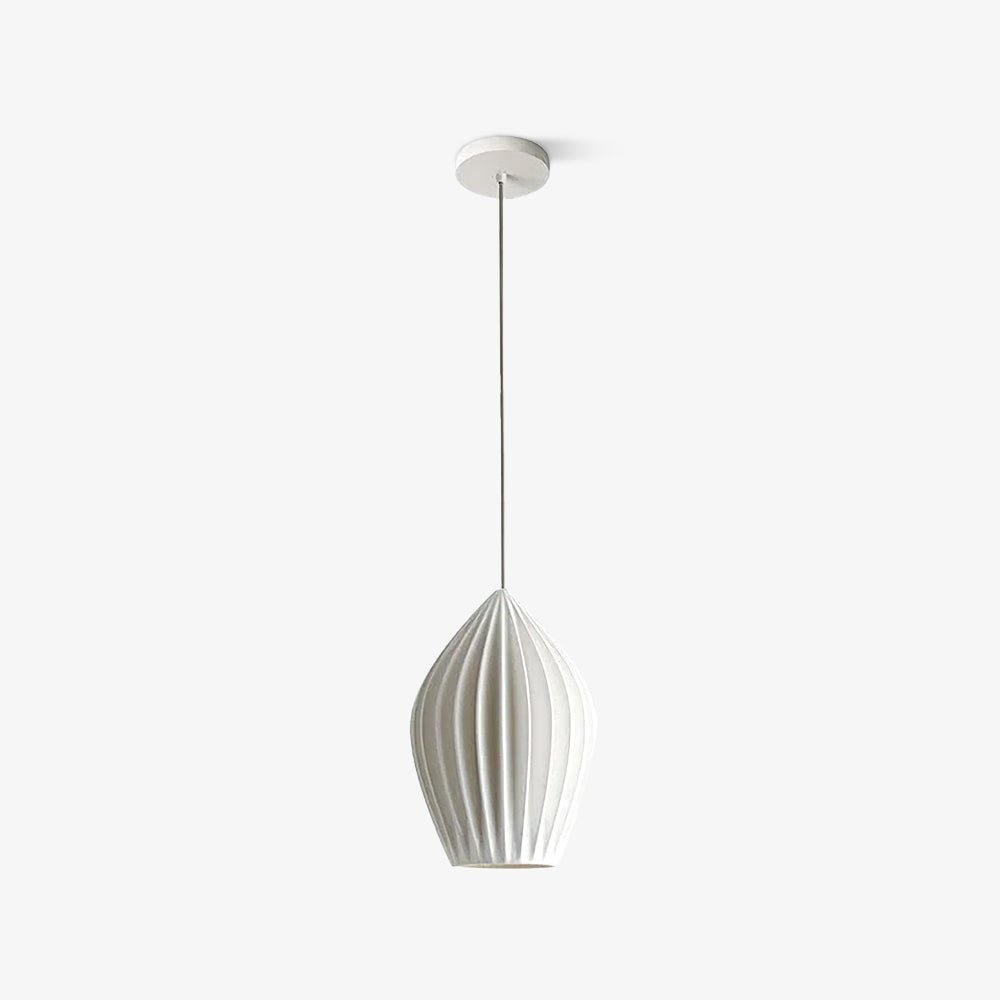 Ceramiczna Lampa Wisząca z Żebrowaniem