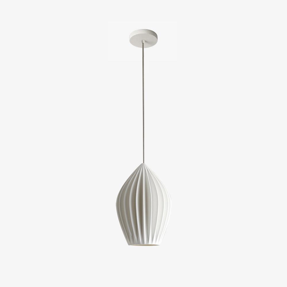 Ceramiczna Lampa Wisząca z Żebrowaniem