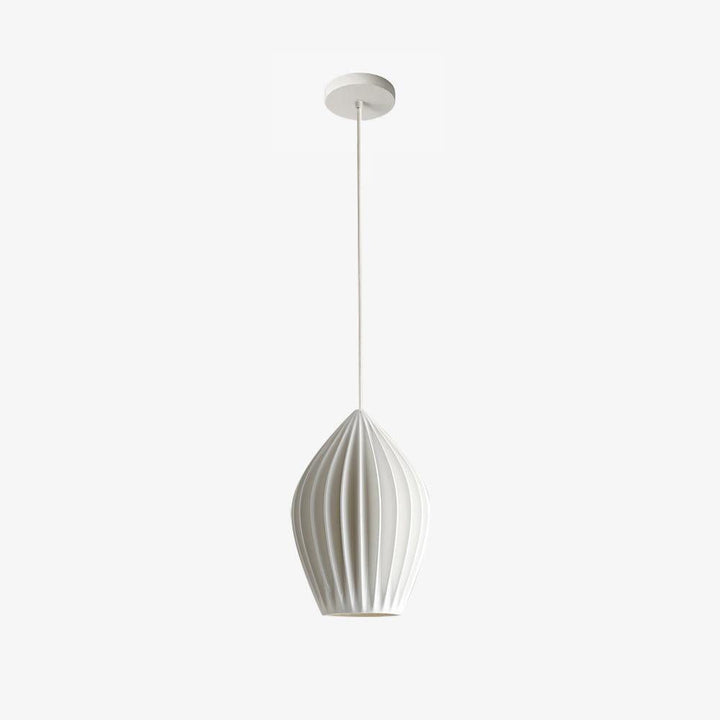 Ceramiczna Lampa Wisząca z Żebrowaniem