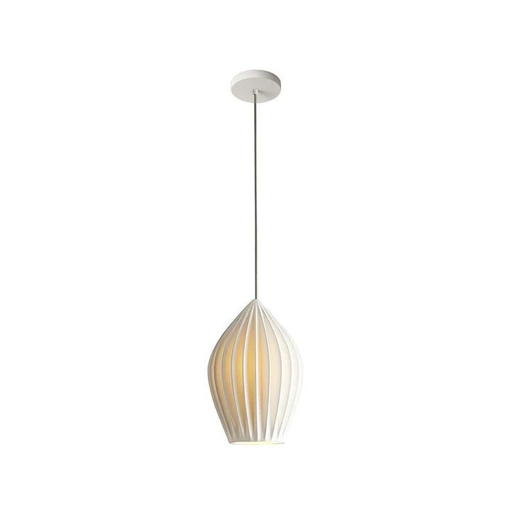 Ceramiczna Lampa Wisząca z Żebrowaniem