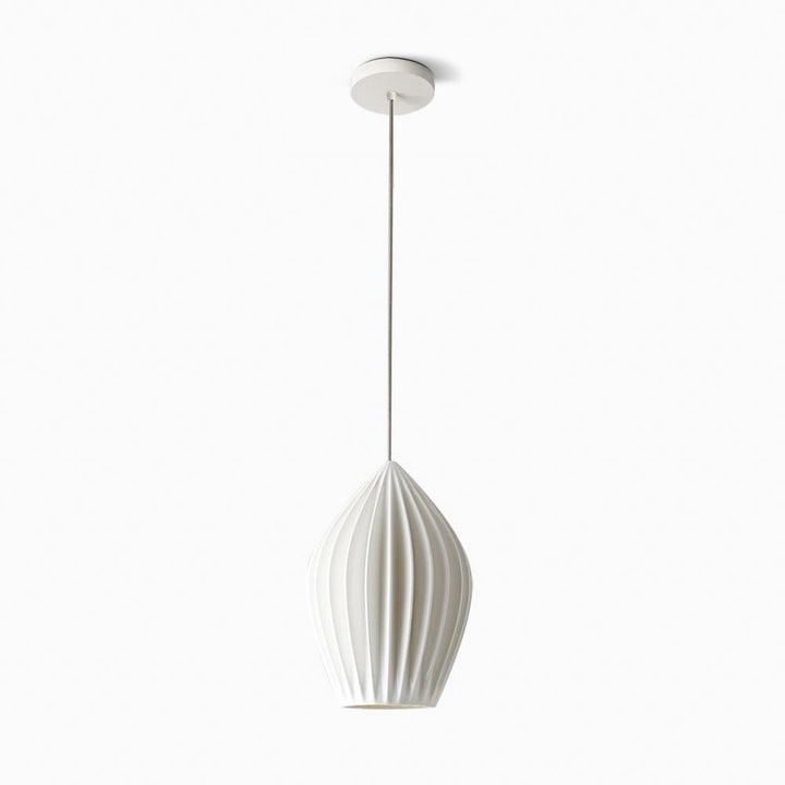 Ceramiczna Lampa Wisząca z Żebrowaniem