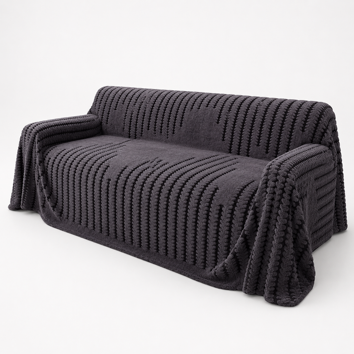 Snugstay – Pluszowy Pokrowiec na Sofę z Antypoślizgowym Rozciągliwym Materiałem