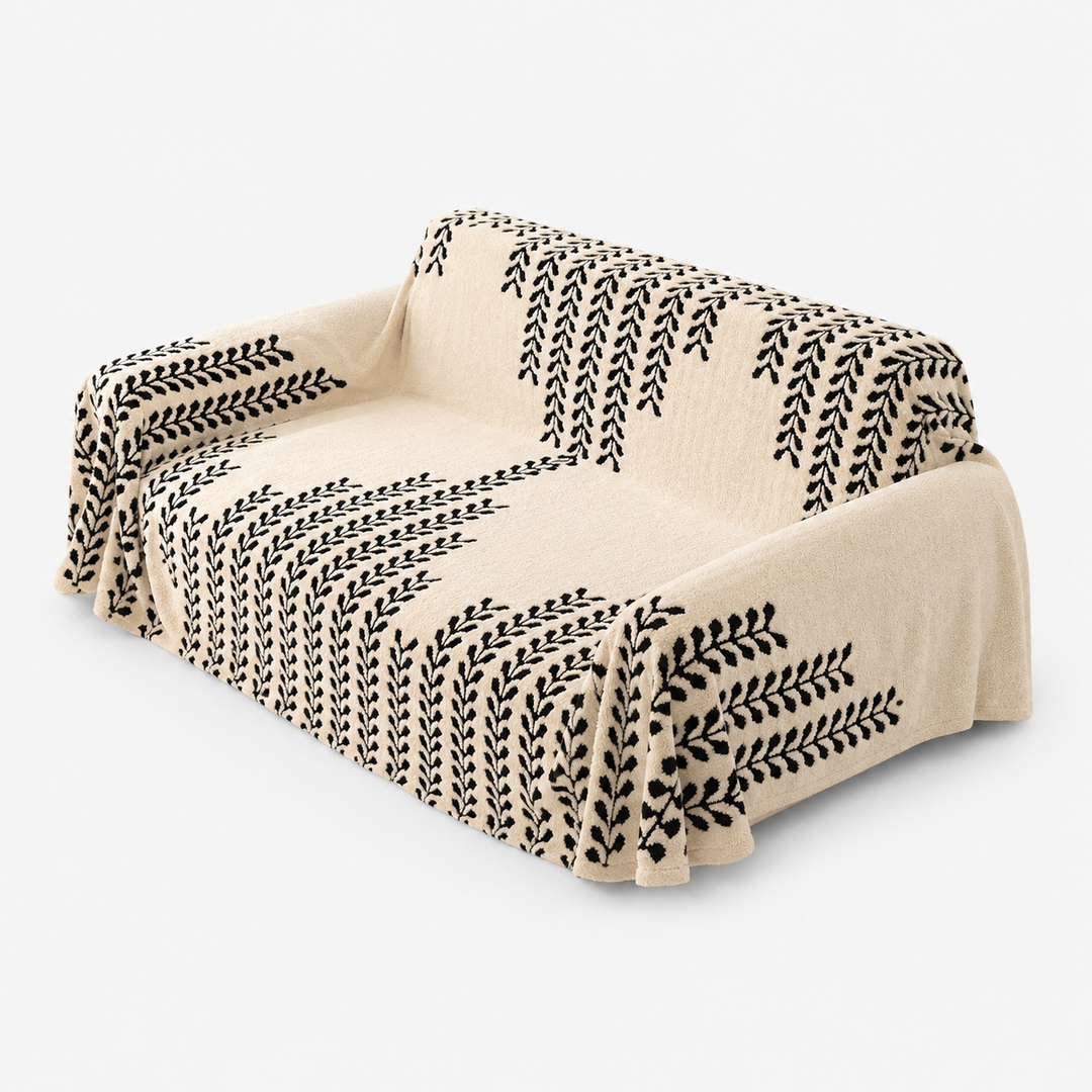 Snugstay – Pluszowy Pokrowiec na Sofę z Antypoślizgowym Rozciągliwym Materiałem