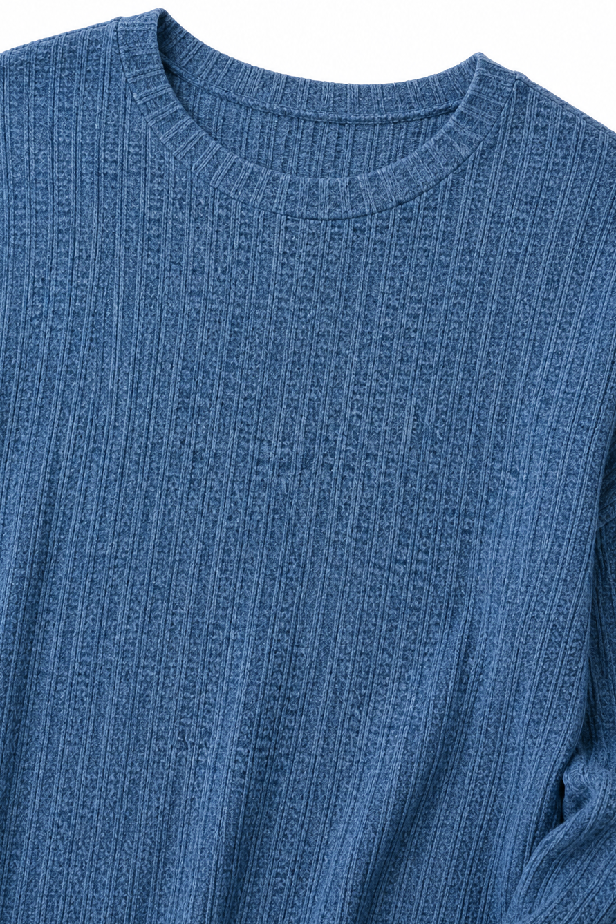 Overhang – Sweter z odsłoniętymi szwami w rozmiarze oversize z okrągłym dekoltem