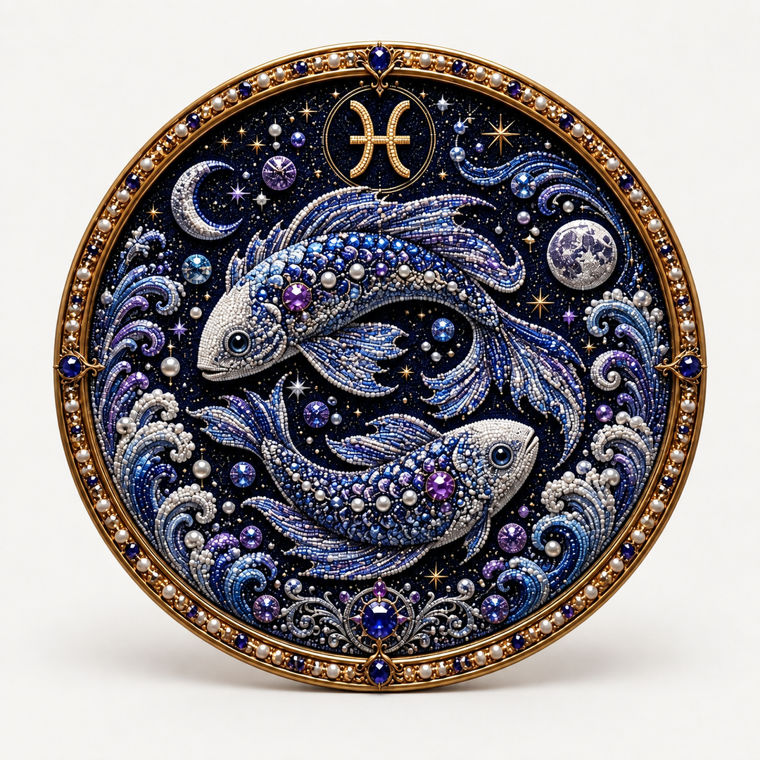 Pearlume – Zestaw do tworzenia mozaiki z 3D perłami zodiaku