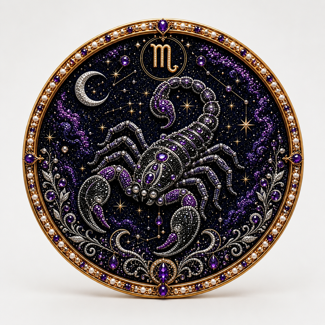 Pearlume – Zestaw do tworzenia mozaiki z 3D perłami zodiaku