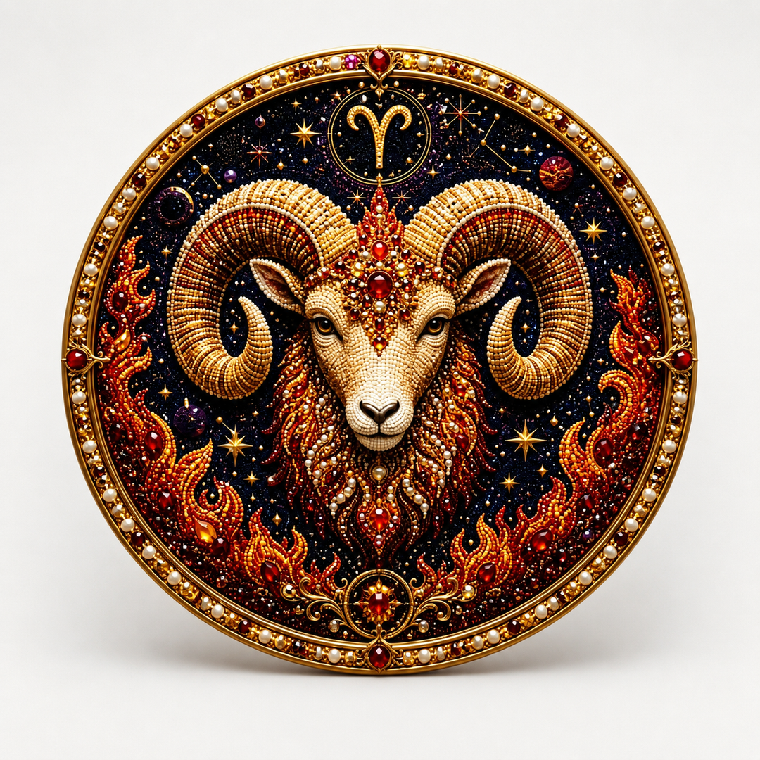 Pearlume – Zestaw do tworzenia mozaiki z 3D perłami zodiaku