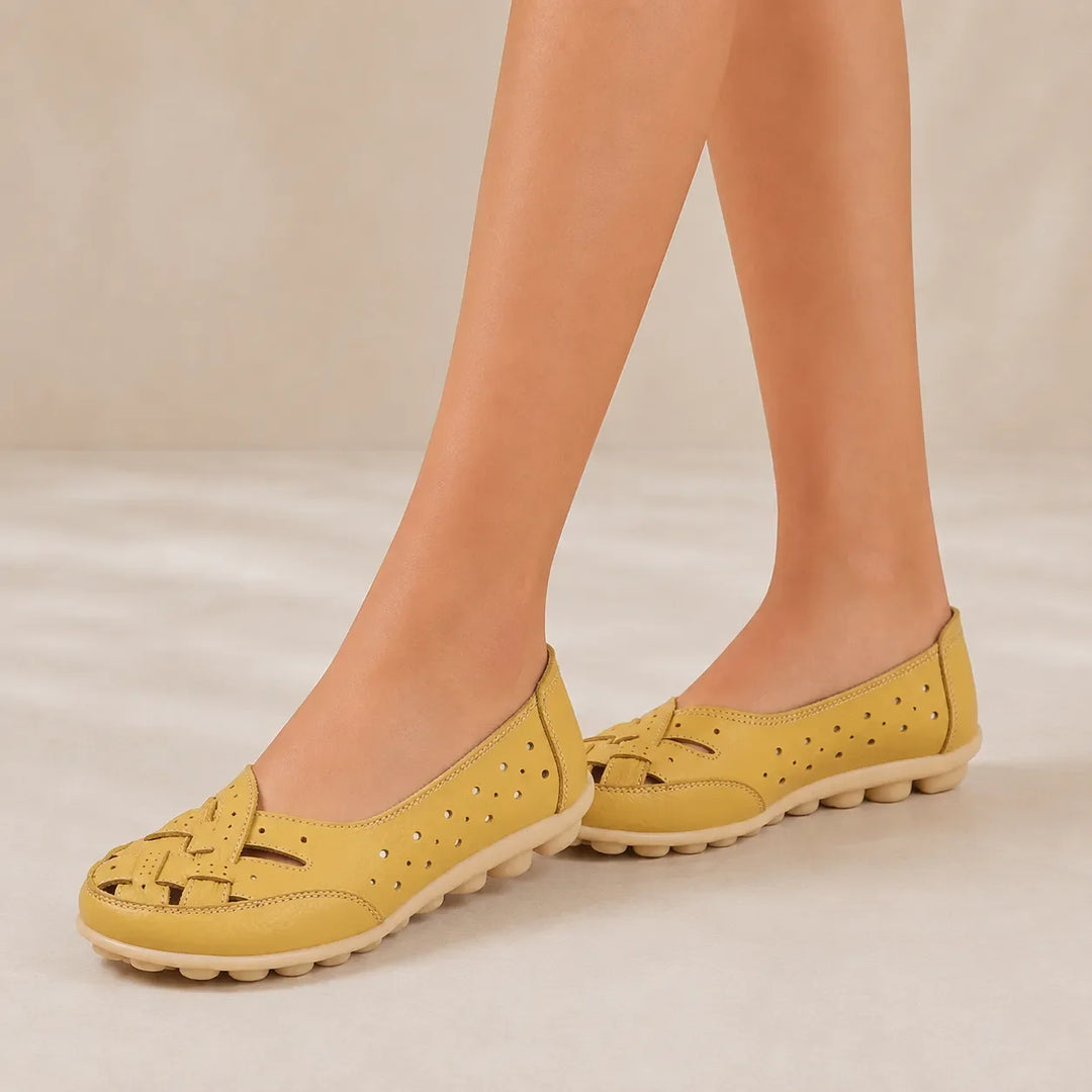 Wearbella – Perforowane Wykonane Z Tkaniny Niskie Mokasyny