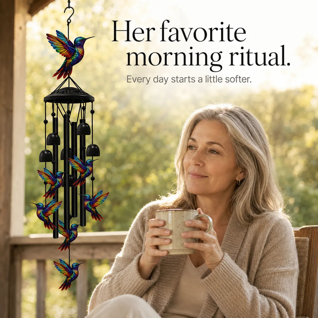 Dźwięki ptaków – Tęczowy dzwonek kolibrów do ogrodu, patio i werandy