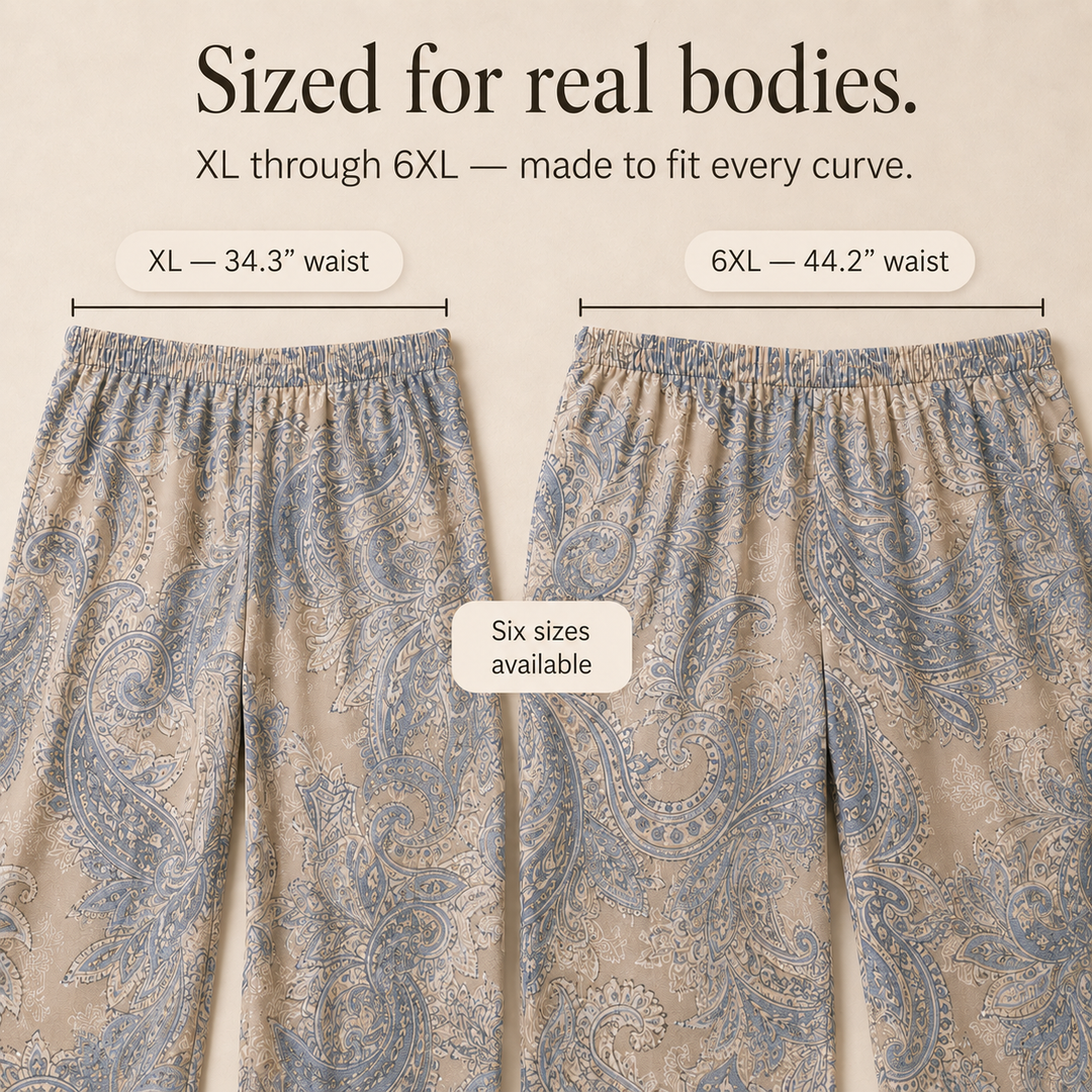 Sereluna – Zestaw w stylu paisley w rozmiarze plus