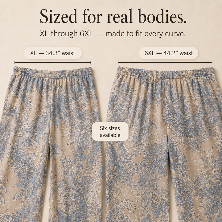 Sereluna – Zestaw w stylu paisley w rozmiarze plus