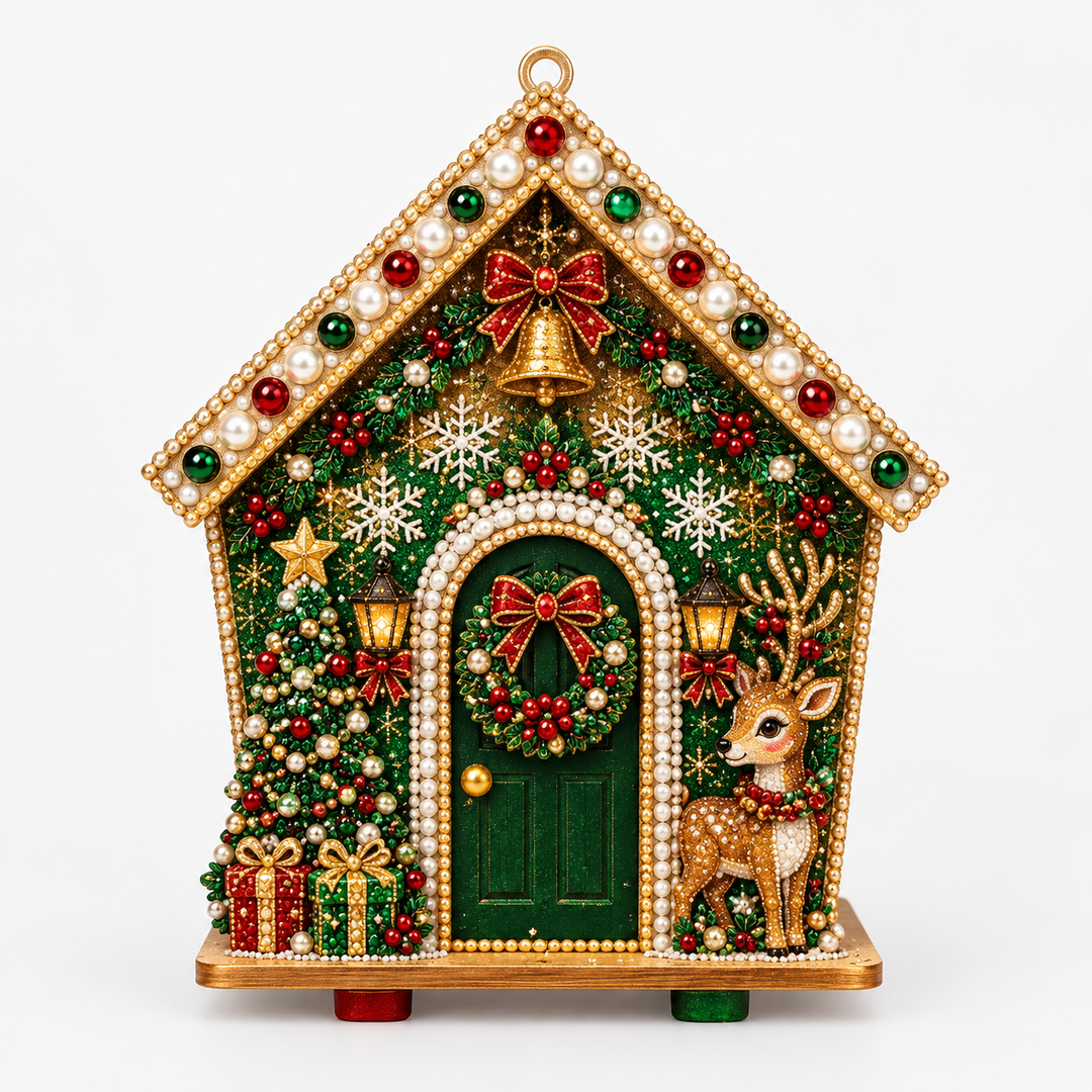 Pearlnoel – Zestaw do tworzenia 3D Piernikowego Domku z Pereł