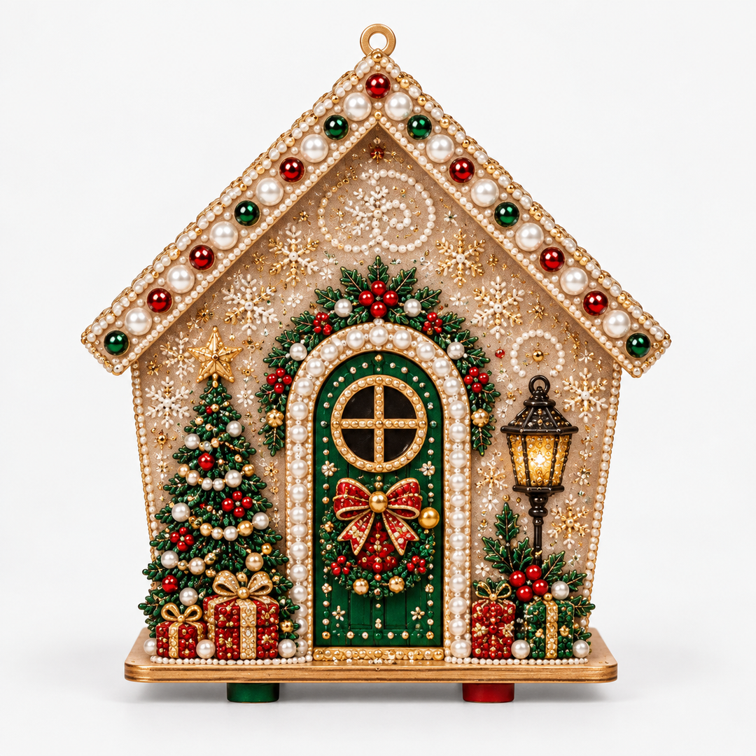 Pearlnoel – Zestaw do tworzenia 3D Piernikowego Domku z Pereł